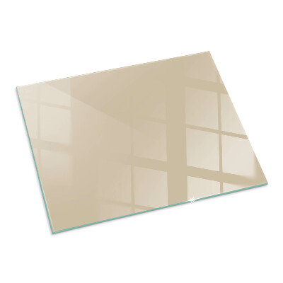 Glasplatte für Öfen rechteckig Farbe Beige