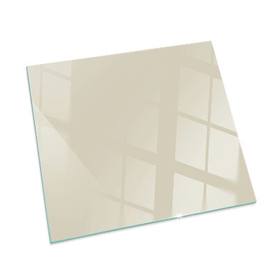 Glasplatte für Öfen rechteckig Farbe Beige