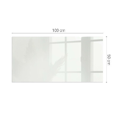 Glasplatte für Öfen rechteckig Farbe Elfenbein