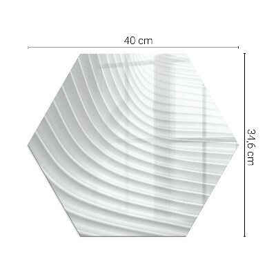 Kaminofen Glas Bodenplatte sechseckig Wellen subtiler Formen