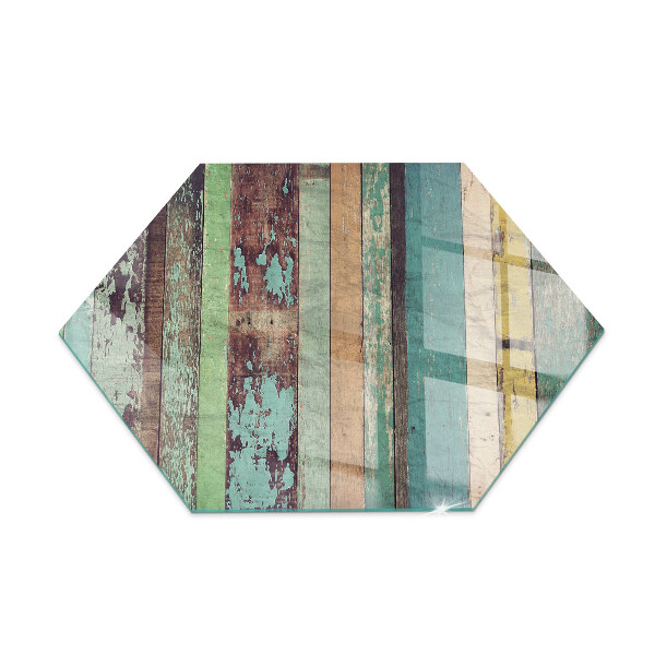 Glasplatte für Öfen sechseckig Platinenfarben in verschiedenen Farbtönen