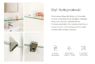 Glasregal Bad transparent