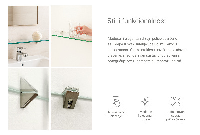 Glasregal Bad transparent