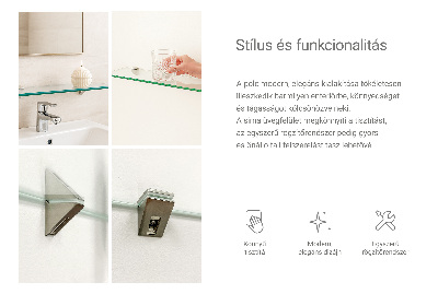 Glasregal Bad transparent