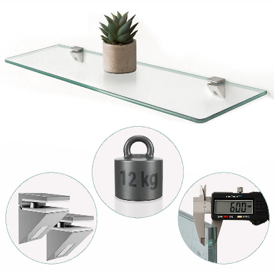 Glasregal Bad transparent