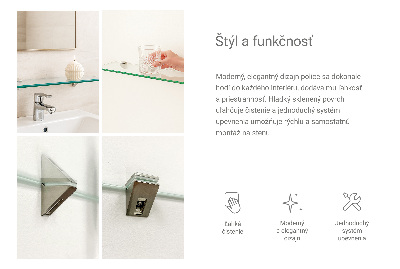 Glasregal Bad transparent