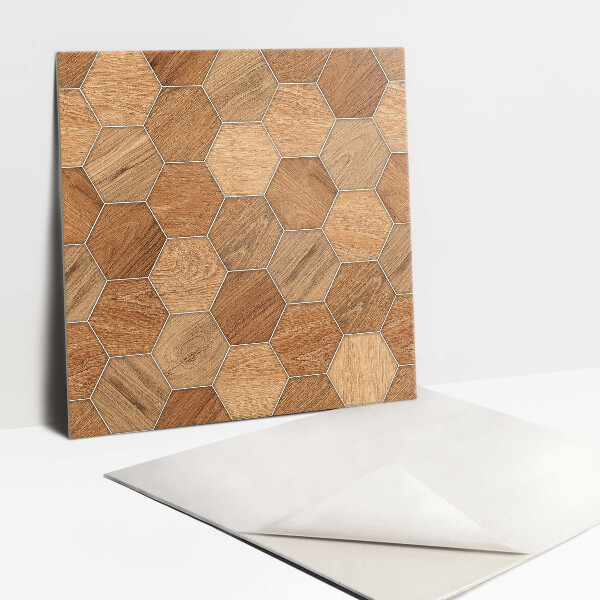 Vinylové dlažby Drevená geometria