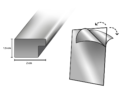 Bilderrahmen schwarz 50x70 cm