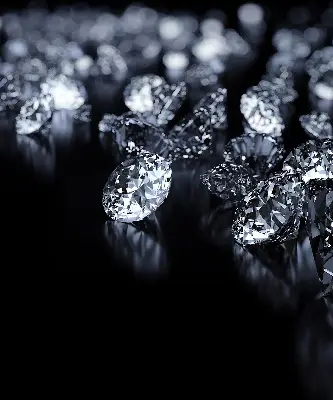 Rollo mit Diamanten und Glitzer Design