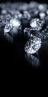 Rollo mit Diamanten und Glitzer Design