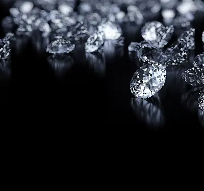 Rollo mit Diamanten und Glitzer Design