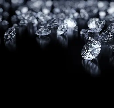 Rollo mit Diamanten und Glitzer Design