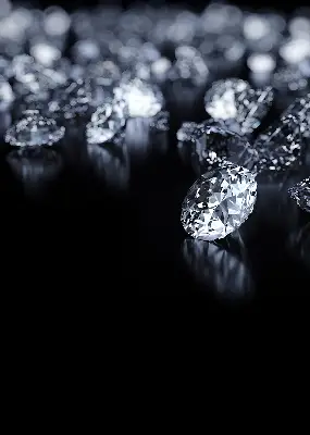 Rollo mit Diamanten und Glitzer Design