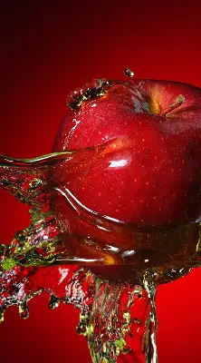 Rollo Fenster in der Farbe roter Apfel in der Tiefe