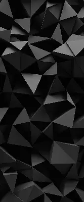 Fensterrollo in schwarzem Origami Design