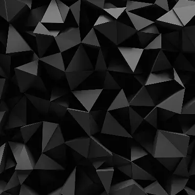 Fensterrollo in schwarzem Origami Design
