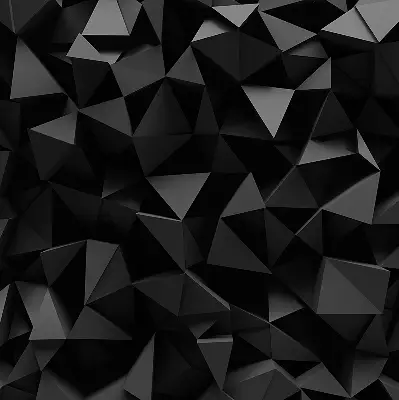 Fensterrollo in schwarzem Origami Design