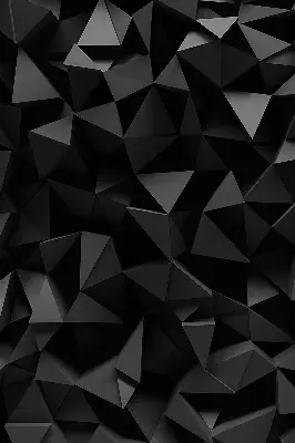 Fensterrollo in schwarzem Origami Design