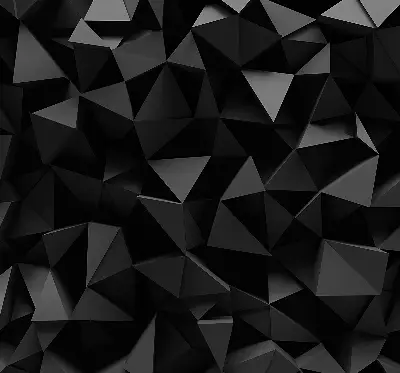 Fensterrollo in schwarzem Origami Design