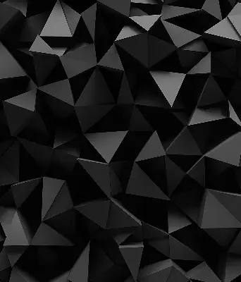 Fensterrollo in schwarzem Origami Design