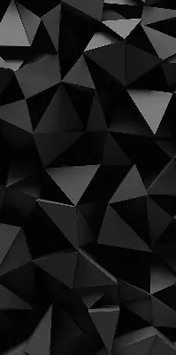 Fensterrollo in schwarzem Origami Design