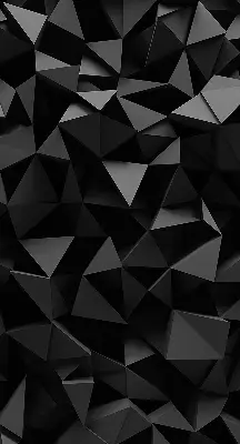 Fensterrollo in schwarzem Origami Design