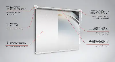 Fensterrollo für den Innenbereich mit Stahlabstraktion Motiv