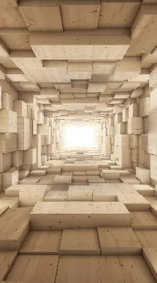 Rollo in 3D-Holzoptik