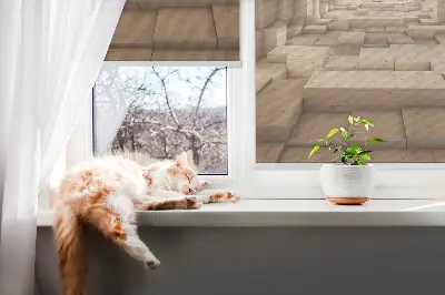 Rollo in 3D-Holzoptik