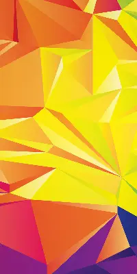 Fensterrollo mit buntem Origami-Muster