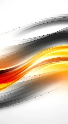 Rollo Fenster in orangefarbenem Wellendesign