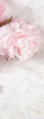 Fensterrollo für den Innenbereich mit Blumenmuster
