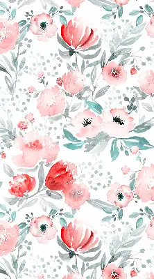 Fensterrollo mit Motiv einer rosa Mohnblume