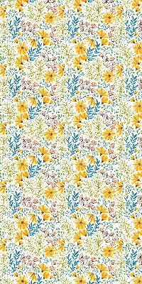 Fensterrollo innen mit Blumenmuster
