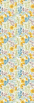 Fensterrollo innen mit Blumenmuster