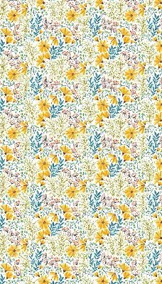 Fensterrollo innen mit Blumenmuster