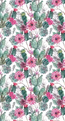 Fensterrollo mit Motiv Kaktusblüte