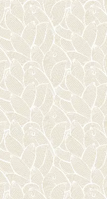 Fensterrollo mit Blättermotiv