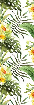 Rollo Fenster mit Motiv einer gelben Blume