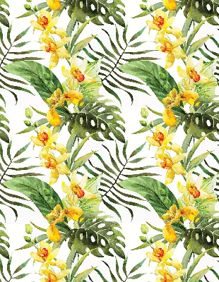 Rollo Fenster mit Motiv einer gelben Blume