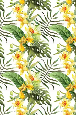 Rollo Fenster mit Motiv einer gelben Blume