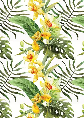 Rollo Fenster mit Motiv einer gelben Blume