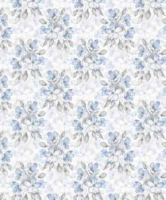 Fensterrollo für den Innenbereich mit Blumenmuster