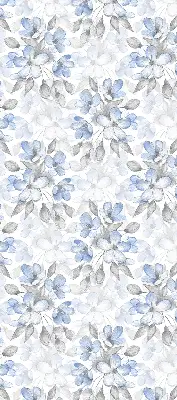 Fensterrollo für den Innenbereich mit Blumenmuster