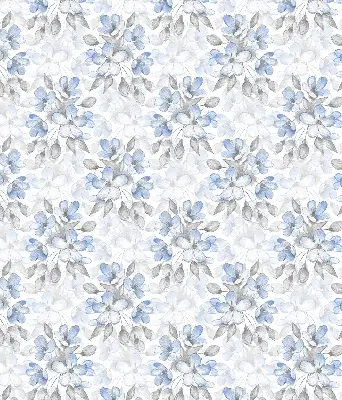 Fensterrollo für den Innenbereich mit Blumenmuster