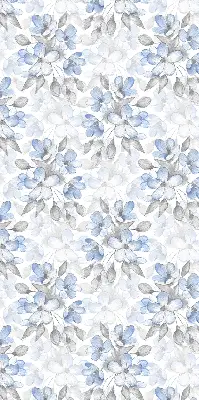 Fensterrollo für den Innenbereich mit Blumenmuster