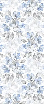 Fensterrollo für den Innenbereich mit Blumenmuster