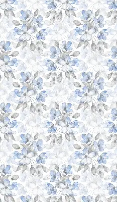 Fensterrollo für den Innenbereich mit Blumenmuster