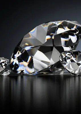 Fensterrollo mit Diamantenmotiv