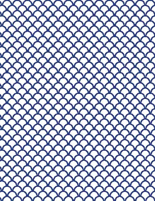 Fensterrollo in der Farbe Blaue Schuppen